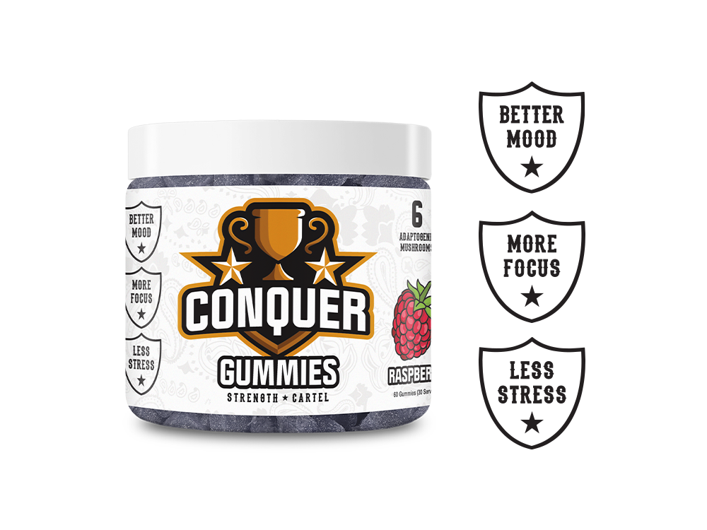 Conquer Gummies Raspberry