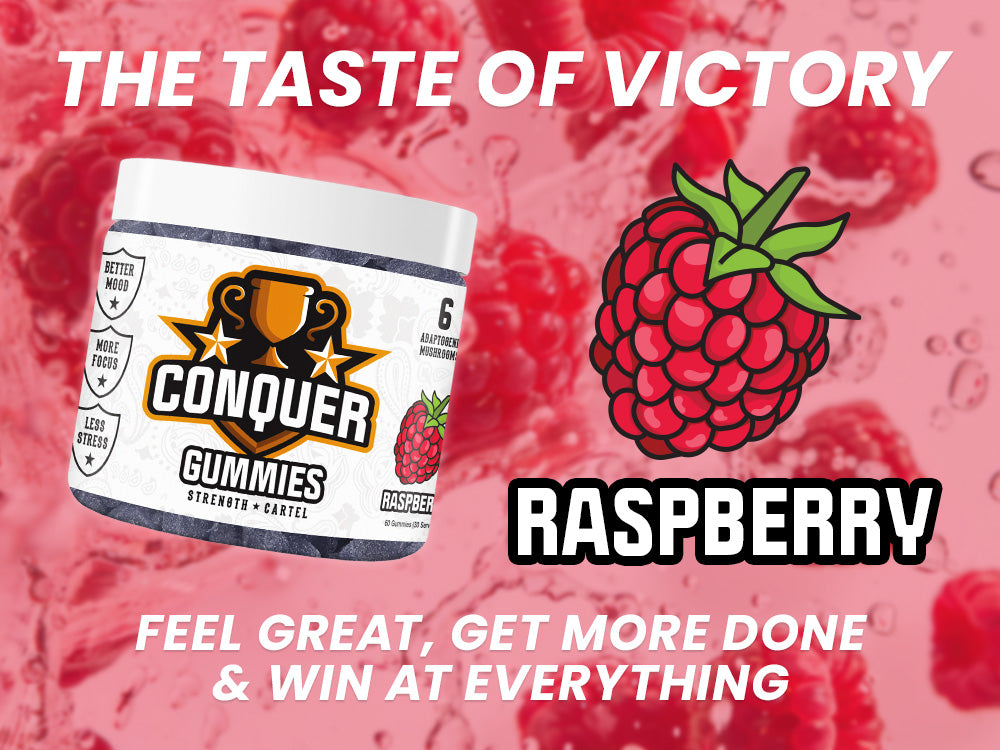 Conquer Gummies Raspberry