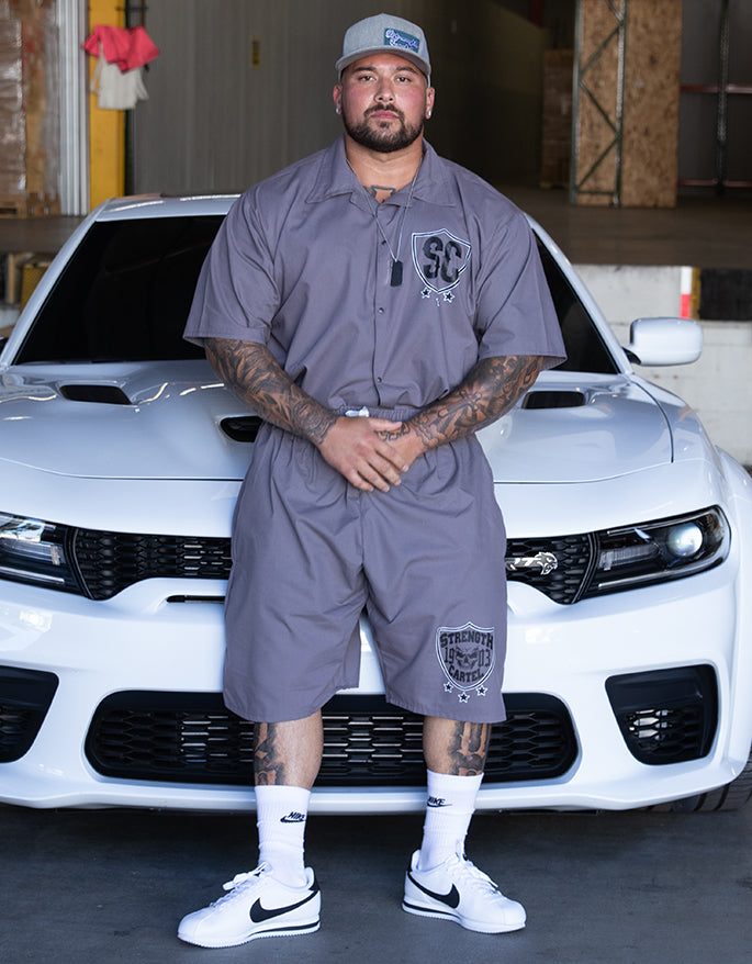 STRENGTH CARTEL GREY PEN SHORT