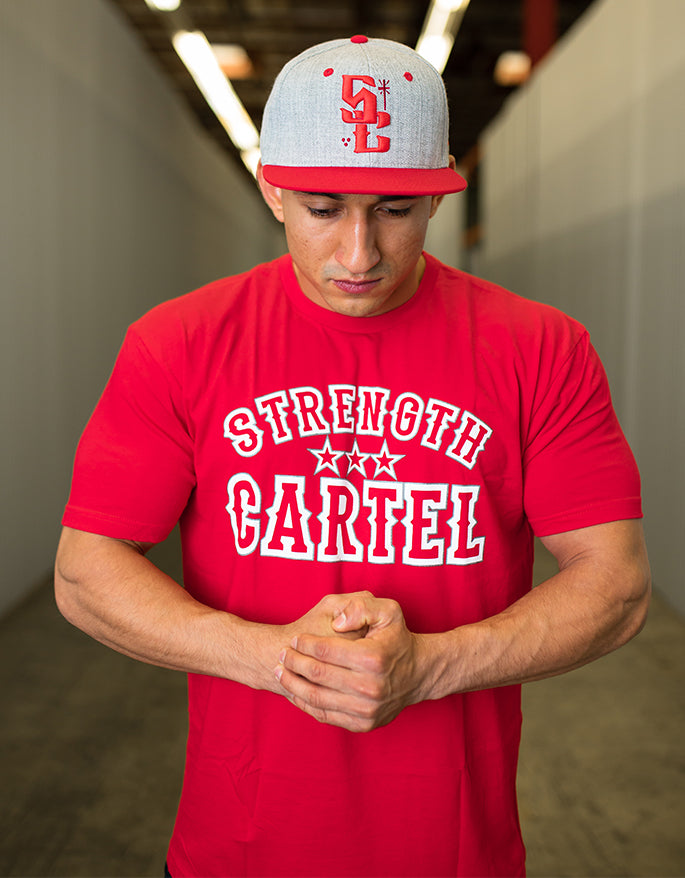 STRENGTH CARTEL OG STARS TEE RED