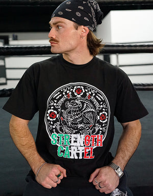 STRENGTH CARTEL MEXICAN SHIELD TEE