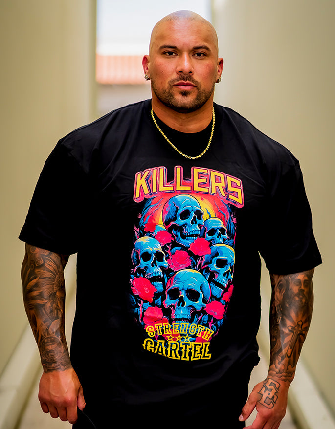 STRENGTH CARTEL SC KILLERS SKULLS & ROSES TEE