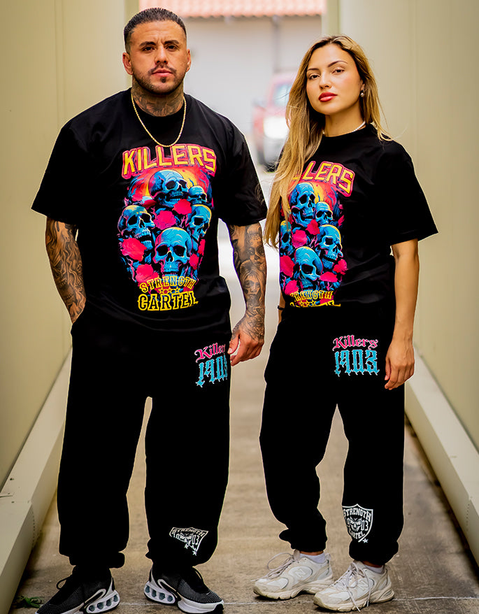 STRENGTH CARTEL SC KILLERS SKULLS & ROSES TEE