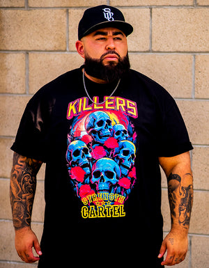 STRENGTH CARTEL SC KILLERS SKULLS & ROSES TEE