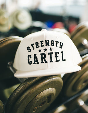 STRENGTH CARTEL WHITE OG HAT