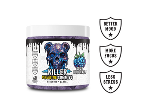 Killer Creatine Gummies Sour Blue Razz