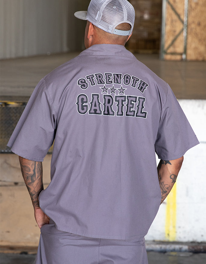 STRENGTH CARTEL GREY PEN SHIRT