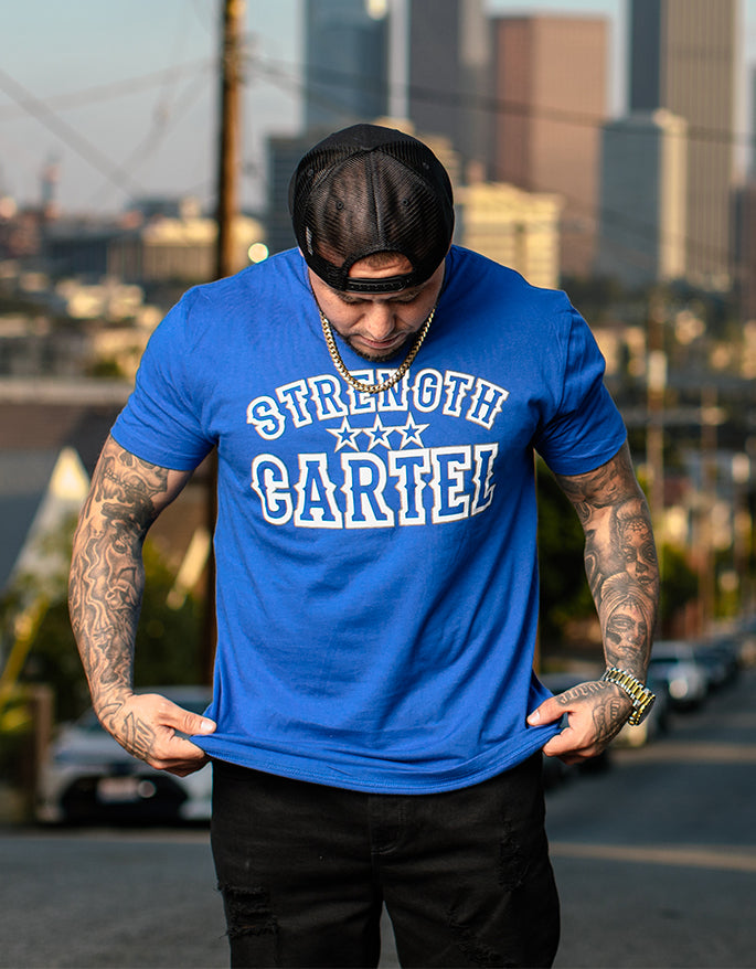 STRENGTH CARTEL STARS BLUE TEE