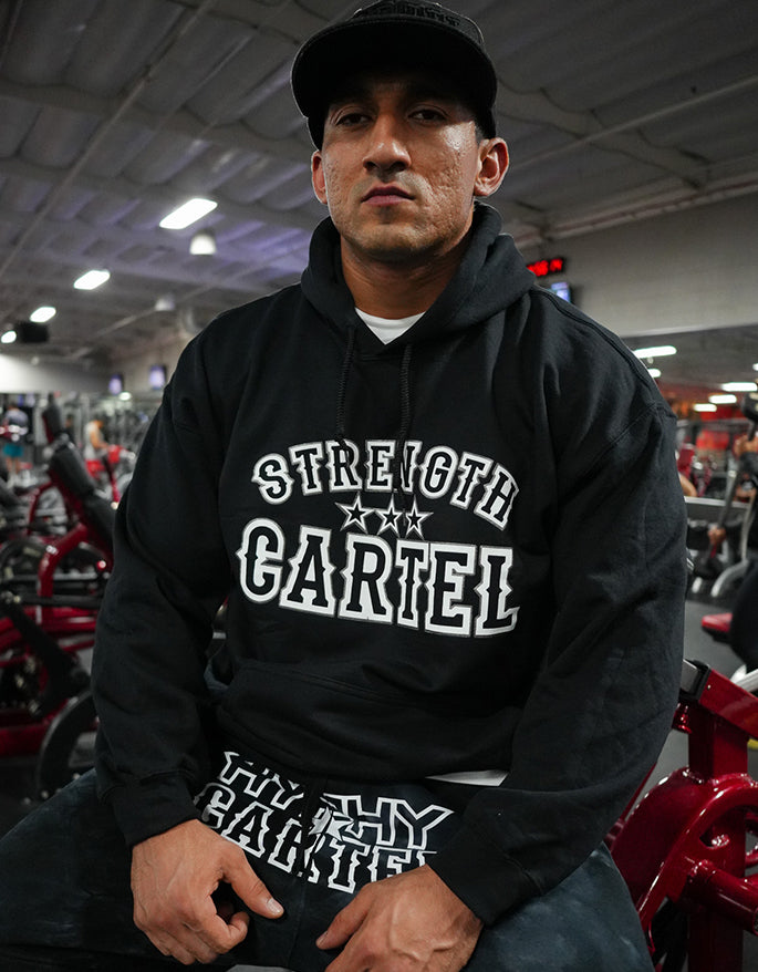 STRENGTH CARTEL STARS PINSTRIPE PULLOVER HOODIE