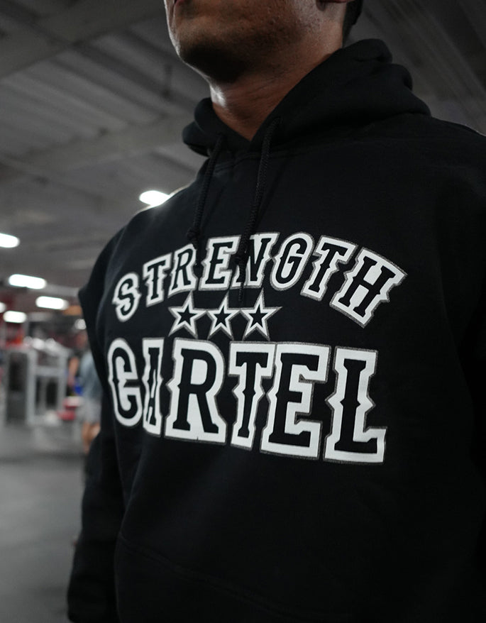 STRENGTH CARTEL STARS PINSTRIPE PULLOVER HOODIE