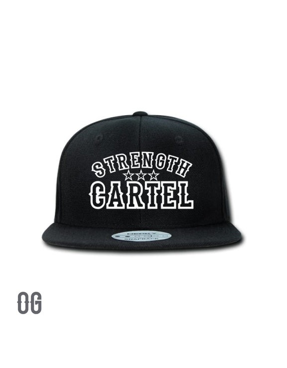 SC UNISEX HAT STRENGTH CARTEL STARS BLACK / WHITE Strength Cartel